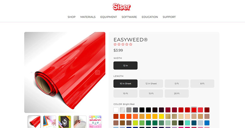 Siser Colima Siser® Account Management